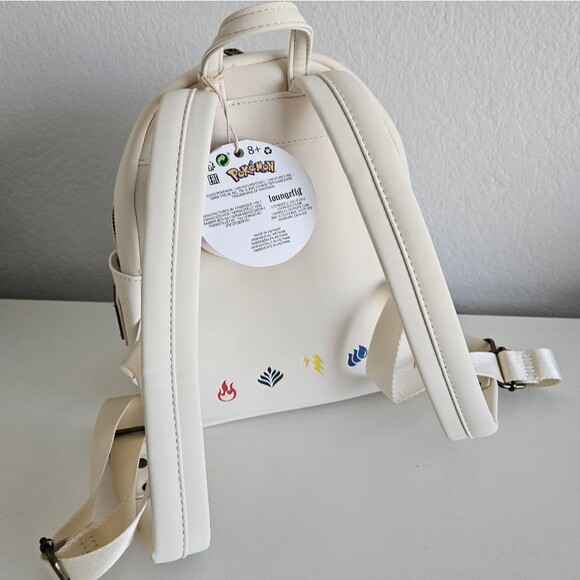 NWT Loungefly x Pokémon | Elements Triple Pocket Starters Colorful Mini Backpack - Picture 10 of 12